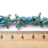 Synthetic Turquoise Dyed Beads Strands G-P507-04R-3