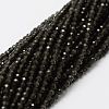 Natural Obsidian Bead Strands G-P270-2mm-28-2