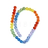 Transparent Gradient Color Glass Beads Strands GLAA-F131-01C-07-3