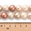 Faceted Round Shell Pearl Beads Strands BSHE-XCP0001-35-4