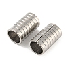 Non-Tarnish 201 Stainless Steel Tube Beads STAS-Z049-07P-2