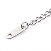 Tarnish Resistant 304 Stainless Steel Cable Chains Bracelets Making AJEW-JB00900-01-3