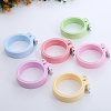 Adjustable ABS Plastic Flat Round Embroidery Hoops TOOL-PW0003-017-2