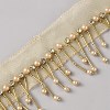 Polyester & Glass Rhinestone & Imitation Pearl Beaded Tassel Ribbon DIY-WH20076-47D-2