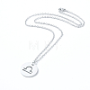 Non-Tarnish 304 Stainless Steel Pendant Necklaces NJEW-E147-11P-2