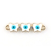 Alloy Enamel Connector Charms X1-FIND-TAC0016-25C-1