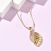 304 Stainless Steel Micro Pave Clear Cubic Zirconia Pendant Necklaces for Women LS-NJEW-Z103-01G-03-2