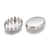 201 Stainless Steel Cabochon Settings STAS-P249-10B-P-2