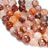 Grade A Natural Red Hematoid Quartz/Ferruginous Quartz Beads Strands G-L642-F03-12mm-4