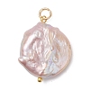 Natural Baroque Pearl Keshi Pearl Pendants X-PALLOY-JF04629-01-3