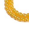 Baking Paint Electroplate Glass Beads Strands GLAA-G120-01H-3