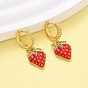 Brass Micro Pave Cubic Zirconia Hoop Earrings EJEW-D322-10G-2