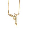 Brass Micro Pave Colorful Cubic Zirconia & Imitation Pearl Star Pendant 304 Stainless Steel Cable Chain Necklaces for Women WGB0BE7-01-3