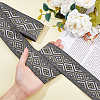 Polyester Jacquard Rhombus Ribbons OCOR-WH0082-141B-3
