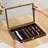 Wood Jewelry Necklace Organizer Display Boxes CON-WH0107-79-3