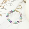 Natural Mixed Gemstone & Non-magnetic Synthetic Hematite Beaded Bracelets for Women BJEW-JB13901-1