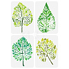 4Pcs 4 Styles PET Hollow Out Drawing Painting Stencils DIY-WH0394-0072-1