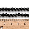 Natural Black Tourmaline Beads Strands G-H329-D02-4mm-5