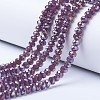 Electroplate Glass Beads Strands EGLA-A034-J6mm-B-2