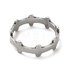 Non-Tarnish 201 Stainless Steel Dog Bone Wrap Finger Ring for Women RJEW-G278-12P-2