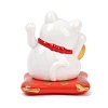 ABS Plastic Solar Powered Maneki-neko Figurines DJEW-B017-01A-01-2