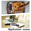   3Pcs 3 Colors PU Imitation Leather & Felt Slip-in Glasses Cases AJEW-PH0004-72-6