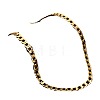 Alloy Cuban Curb Chains Necklaces & Bracelets Sets for Men WG37A02-01-5