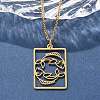 304 Stainless Steel Necklace NJEW-D330-01G-12-5