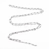 201 Stainless Steel Flat Round & Oval Link Chains STAS-N092-114-3