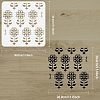 PET Hollow Out Drawing Painting Stencils DIY-WH0383-0088-2