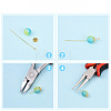 Brass Eye Pins KK-YW0004-04D-P-3