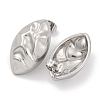 Non-Tarnish Horse Eye 304 Stainless Steel Stud Earrings EJEW-H013-26P-2