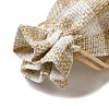 Cloth Imitation Burlap Drawstring Bags AJEW-D064-01C-3