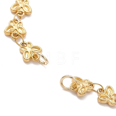 304 Stainless Steel Butterfly Link Chain Bracelet Making AJEW-JB01597-1