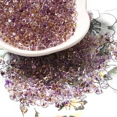 Transparent Baking Paint Glass Seed Beads SEED-A033-06A-11-1