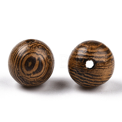 Natural Wenge Wood Beads WOOD-S659-18-LF-1
