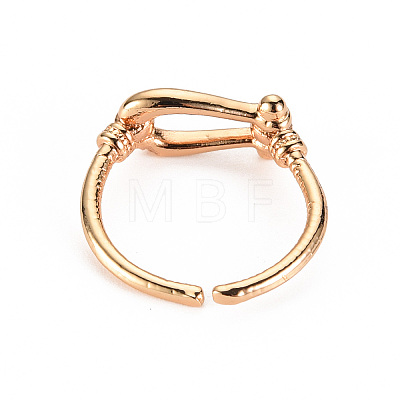 Brass Cuff Rings KK-S360-073-NF-1