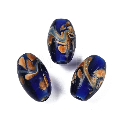 Opaque Handmade Lampwork Beads BLOW-D006-05B-1