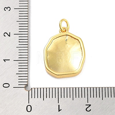 Real 18K Gold Plated Rack Plating Brass Enamel Pendants KK-M293-29G-04-1