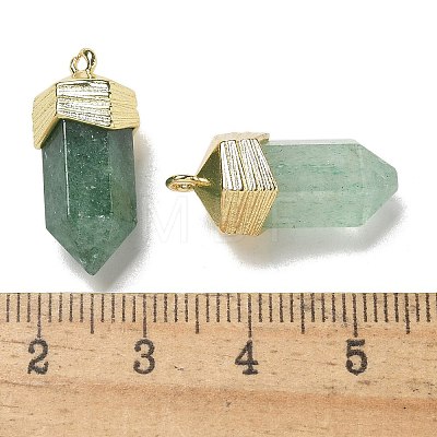 Natural Green Strawberry Quartz Faceted Pendants G-G181-03G-05-1