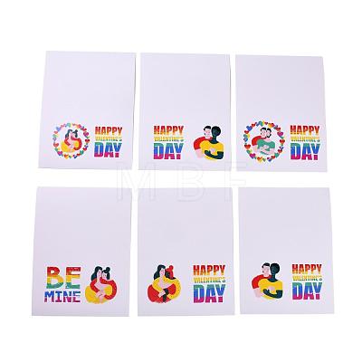 Rectangle Paper Greeting Cards DIY-F096-02-1