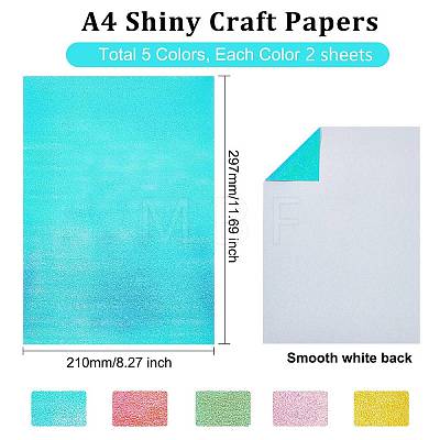 A4 Shiny Craft Papers DIY-WH0304-325-1