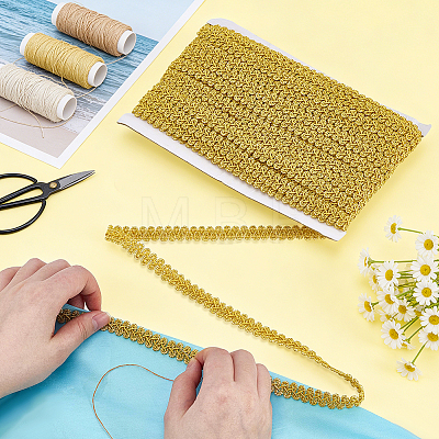 Polyester Trim Sewing Lace OCOR-WH0003-087-1