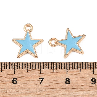 Alloy with Enamel Charms AL-CBA9C31-06G-A-1