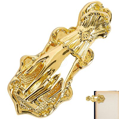 Alloy Hand Shaped Bookmark Clip AJEW-CP0006-94A-G-1
