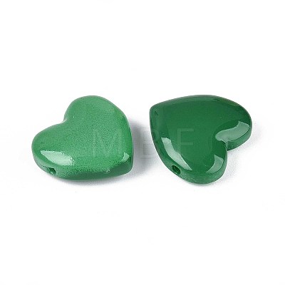 Dyed & Heated Imitation Jade Glass Beads GLAA-T023-44H-1