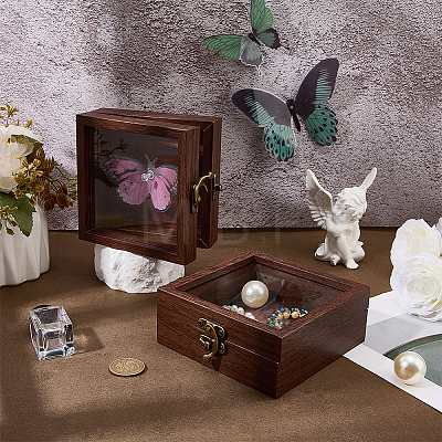 Wood Jewelry Display Cases CON-WH0089-223A-1