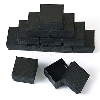 Rhombus Textured Cardboard Ring Gift Storage Boxes CON-TAC0001-07C-1
