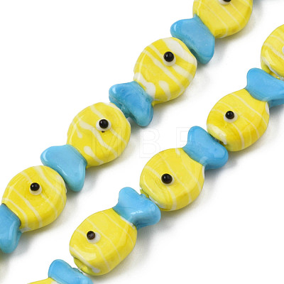 Handmade Lampwork Beads Strands LAMP-N021-41-A04-1