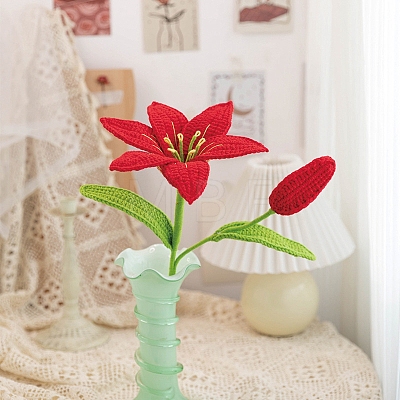 DIY Lily Flower Knitting Kits for Beginners PW-WGA01C2-02-1